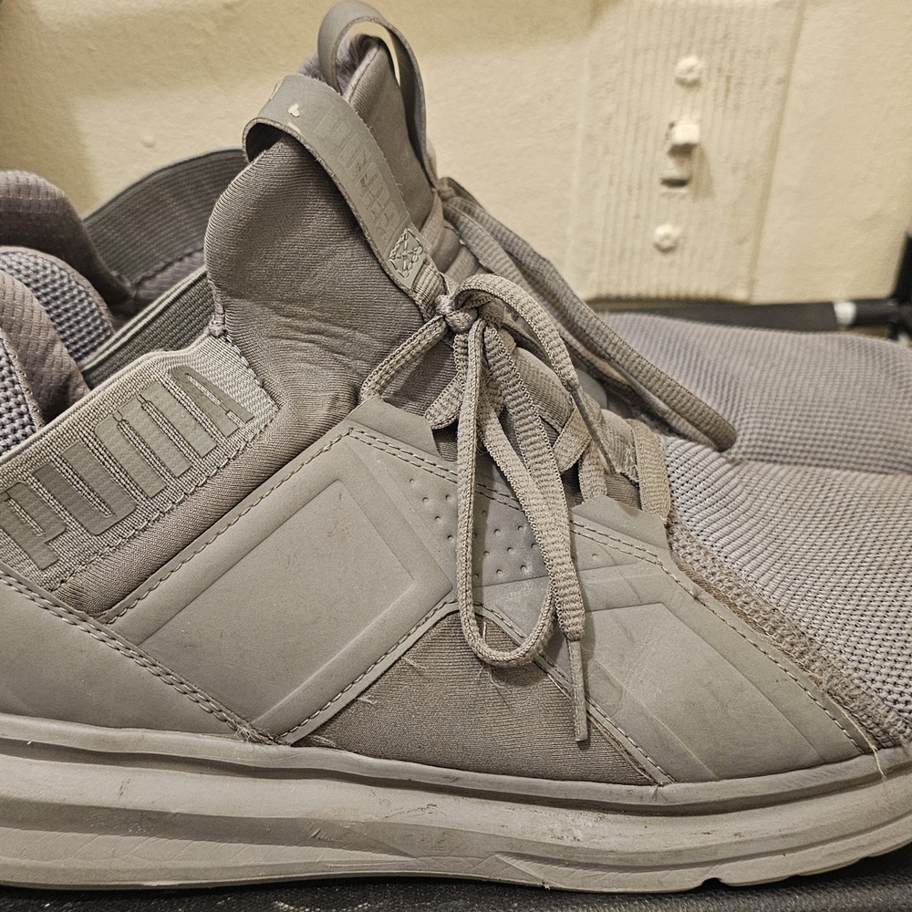 Puma Enzo Mesh Casual Gray Sneakers